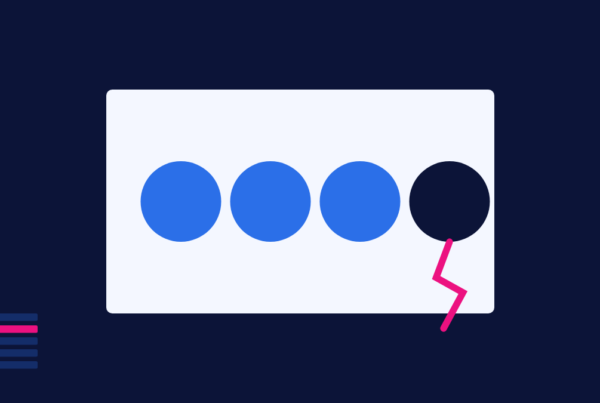 Painel de quatro indicadores com três acesos e um escuro e trincado, por que rastrear visibilidade em IA