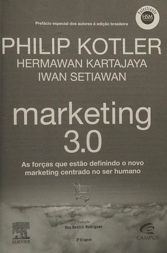 Capa do livro Marketing 3.0: As forças que estão definindo o novo marketing centrado no ser humano